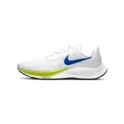 (店+)【NIKE 耐吉】BQ9646-102 Nike Pegasus 37 Air Zoom/React 馬拉松 專業 織物TPU 低幫 氣墊 休閒訓練跑步鞋 男款 白綠藍 nike男鞋 男運動鞋
