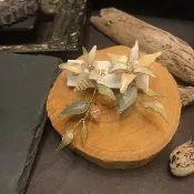 冒牌老闆娘 king_boss秋月果實水晶花不對稱耳環