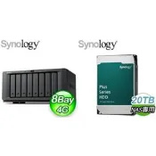 【PChome 24h購物】〈鈔省價〉Synology DS1825neo+ 8Bay NAS+HAT3320 PLUS 20TB 硬碟X2 R99N