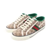 【DOKODEMO】【二手】Gucci GUCCI 運動鞋 網球鞋 1977 GG帆布鞋 男士 全新未使用