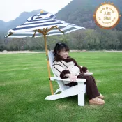 戶外露營地兒童椅子遮陽傘沙發小朋友青蛙椅孩子名宿布景躺椅凳子