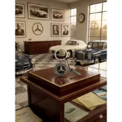 【This is Eddie】Mercedes-Benz德國製造原廠貨~黑色金屬鑰匙圈