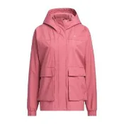 【adidas 愛迪達】Mountain Parka 女 連帽外套 保暖 運動外套 防風 玫紅(JG3811)