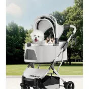 皇家家具✨寵物推車 狗推車 貓推車 寵物折疊推車狗狗貓咪外出專用輕便手推車藍車分離寵物車