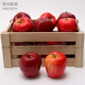 (MOLD-A_056)仿真水果蔬菜模型假水果家居廚柜 裝飾品幼教道具 高仿真蛇果輕型