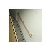 (店+)最低下殺 免運 歐式扶手簡約輕奢實木現代別墅室內防滑鐵藝樓梯閣樓靠墻防摔扶手 ER6M