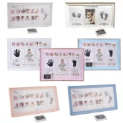 (店+)成長紀錄相框+印泥【多款】 / 週歲禮盒 足印相框 寶寶足印 超音波相框 成長記錄 週歲相框 成長相框【B＆B幸福雜貨】