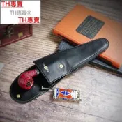 TH專賣® 雲鶴煙都英國進口Dunhill登喜路單鬥包黑PA2031專業便攜煙斗包具