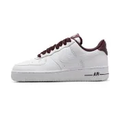 【NIKE 耐吉】W Air Force 1”07 Vintage 休閒鞋 女鞋 白酒紅色 絲絨鞋帶 HV4403-600