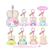 (店+)【SANRIO 三麗鷗】三麗鷗 胖耳朵兔子俱樂部 隨身鏡子鑰匙圈 吊飾 掛飾-KITTY美樂蒂庫洛米大耳狗布丁狗帕恰狗小麥粉精靈小綿羊彼安諾