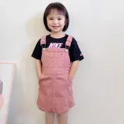 (店+)【TOMMY HILFIGER】Tommy 女童吊帶裙 牛仔吊帶裙 吊帶裙 背心裙