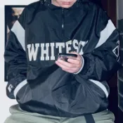〔GroveStreet〕追加款 MLB White Sox Jacket 90s 芝加哥白襪隊 衝鋒衣 半拉鏈 外套