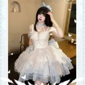 【顯瘦公主風】洛麗塔洋裝 輕lo裙 公主蘿莉塔 天鵝湖洛麗塔 公主顯瘦禮服 lolita蝴蝶蓬蓬裙 小清新禮服裙 公主裙