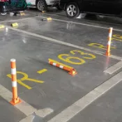 .佳杰地鎖車位鎖加厚抗壓警示柱活動路樁停車位占位鎖車庫擋車立柱小布醬百货