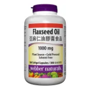 及時雨 生活好物選品 Webber Naturals 亞麻仁油膠囊食品 300粒