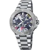 【ORIS 豪利時】AQUIS DATE UPCYCLE 環保機械潛水錶(0173377664150-Set)