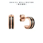 【Daniel Wellington】DW 耳環 Emalie Earrings 經典雙色耳環 玫瑰金x黑