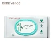 BEBE AMiCO-竹纖維嬰兒純水潔膚柔濕巾80抽