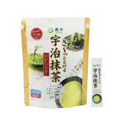 【森半 無糖即溶宇治抹茶粉】日本原裝｜快速沖泡｜25入隨身條｜87mg兒茶素｜冷熱皆宜 抹茶飲品甜點適用