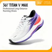 361 度 TITAN 4.0 MAX 跑鞋,透氣網眼,響應式 Speed Boost 運動鞋 572632210