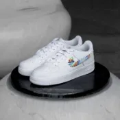 【逢甲FUZZY】Air Force 1 GS  Rianbow 彩虹 麻花 編織 鞋帶 FQ4948-100