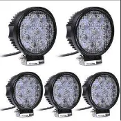 27W LED工作燈 保證亮(白光聚光)12V 24V LED燈 霧燈 日行燈 探照燈 怪手 貨車露營燈 手提燈非48W