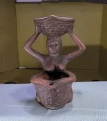 陶土茶海 仿古裸女個性茶海 紫砂公杯 陶瓷濾茶器 茶漏茶海 泡茶公杯 創意茶海 品茗泡茶分茶器 造型茶水公杯 造型茶海