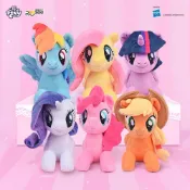 My Little Pony 彩虹小馬 9吋趴姿玩偶-碧琪/紫悅/柔柔/雲寶黛西/蘋果嘉兒/珍奇