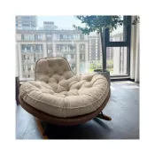 (店+)蝸牛搖搖椅陽臺休閒椅子客廳輕奢搖椅躺椅大人家用設計師懶人沙發