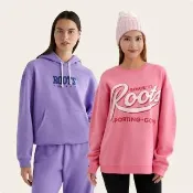 【Roots】男女款-精選Roots 經典海狸大學T或帽T(多款可選)