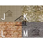 ◆SOFIAの樂園◆ 模型小屋用 模型屋材料 墻面造型紙 文化石 天然石磚墻 JKLM