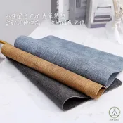 (店+)【Chill Outdoor】PU皮革 十字紋理桌墊 防髒隔熱皮革桌墊 滑鼠墊 辦公桌墊 桌墊 防水桌墊 蛋捲桌墊