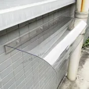 高透明🔥防雨無支架隱形雨棚 透明雨棚 隱形雨棚 防雨罩雨搭  無支架雨棚 透明 戶外靜音遮雨棚伸縮設計