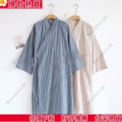 台灣發貨 【100%純棉和服浴衣】大尺碼日式睡袍浴袍四季男士寬鬆棉質薄款家居服病人服醫療服汗蒸服桑拿衣甚平按摩服病患服