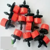 緹娜嚴選 tinaestore 【霧化噴頭-可調滴頭-B3】可調滴頭 滴頭滴灌 噴灌 微噴頭，配合4/7毛管 PE管 可關閉，30個/包-5101003