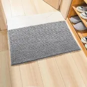 【G+ 居家】浴室超細纖維短毛吸水地墊40x60cm(防滑腳踏墊/雪尼爾地墊/浴室墊)