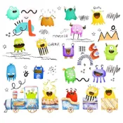 TS-可愛動物0186蝶谷巴特餐巾紙/藝術紙 Decoupage napkins/art paper