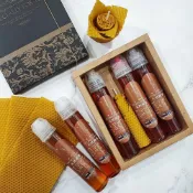 (店+)【臺一蜂蜜】超值經典禮盒 ➤120g蜂蜜擠壓瓶3入+天然蜂蠟手工蠟燭1入