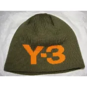 ＊＊Y-3 山本耀司 YOHJI YAMAMOTO Adidas 綠色 橘色字體 毛線帽 (L)＊＊