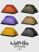 全球選品1館 生活百貨 WELLHIKE戶外SWS晨露帳篷雙人2徒步登山輕量化露營防水防蚊內帳