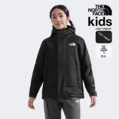 The North Face北面兒童黑色DRYVENT防水抓絨內裡三合一外套｜8DXUKX7