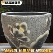 🔥免運⚡開發票⚡破損補發🔥景德鎮陶瓷魚缸特大號客廳養魚盆戶外魚缸睡蓮荷花缸庭院老式水缸