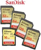 SanDisk EXTREME 16G 32G 64G 128G SD SDXC C10 4K 相機記憶卡 大卡