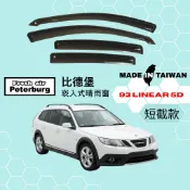比德堡崁入式晴雨窗【內崁式-短截款】紳寶SAAB 93 LINEAR 五門 2002-2012年車款適用
