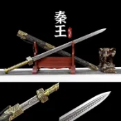 【葉字號】龍泉正品手工寶劍高錳鋼影視同款古風佩劍長劍八面漢劍未開刃