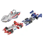 現貨 [特典版] MegaHouse V.A. KIT 閃電霹靂車 超級阿斯拉01 賽道模式/拯夜號/伊修薩克 3入套組