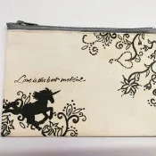帆布錢包 小化妝包 百寶袋 蝶谷巴特拼貼M03 (手作~獨一商品)