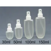 桃型毛玻璃噴瓶白色美國噴頭(商品100%台灣製造)