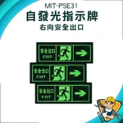 【精準儀錶】消防標識牌 逃生指示燈 疏散標誌 緊急出口門 停電逃生方向 無需電源 MIT-PSE31 箭頭