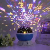 設彩品牌旗艦店 氣氛投影燈 氣氛燈 星空燈 生日快樂led投影氣氛燈兒童女裝飾臥室布置星星燈星空禮物女孩男『XY37607』